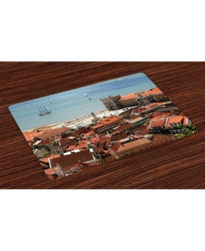 Ambesonne European Place Mats Set of 4