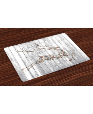 Ambesonne Deer Place Mats Set of 4