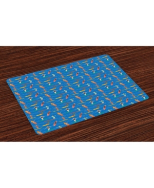 Ambesonne Surf Place Mats Set of 4