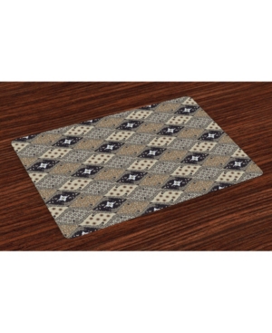 Ambesonne Asian Place Mats Set of 4