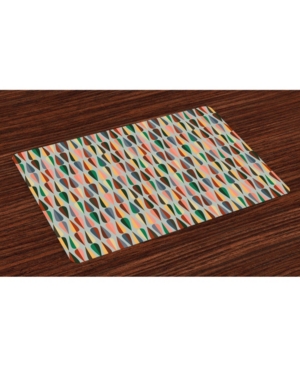 Ambesonne Mid Century Place Mats Set of 4