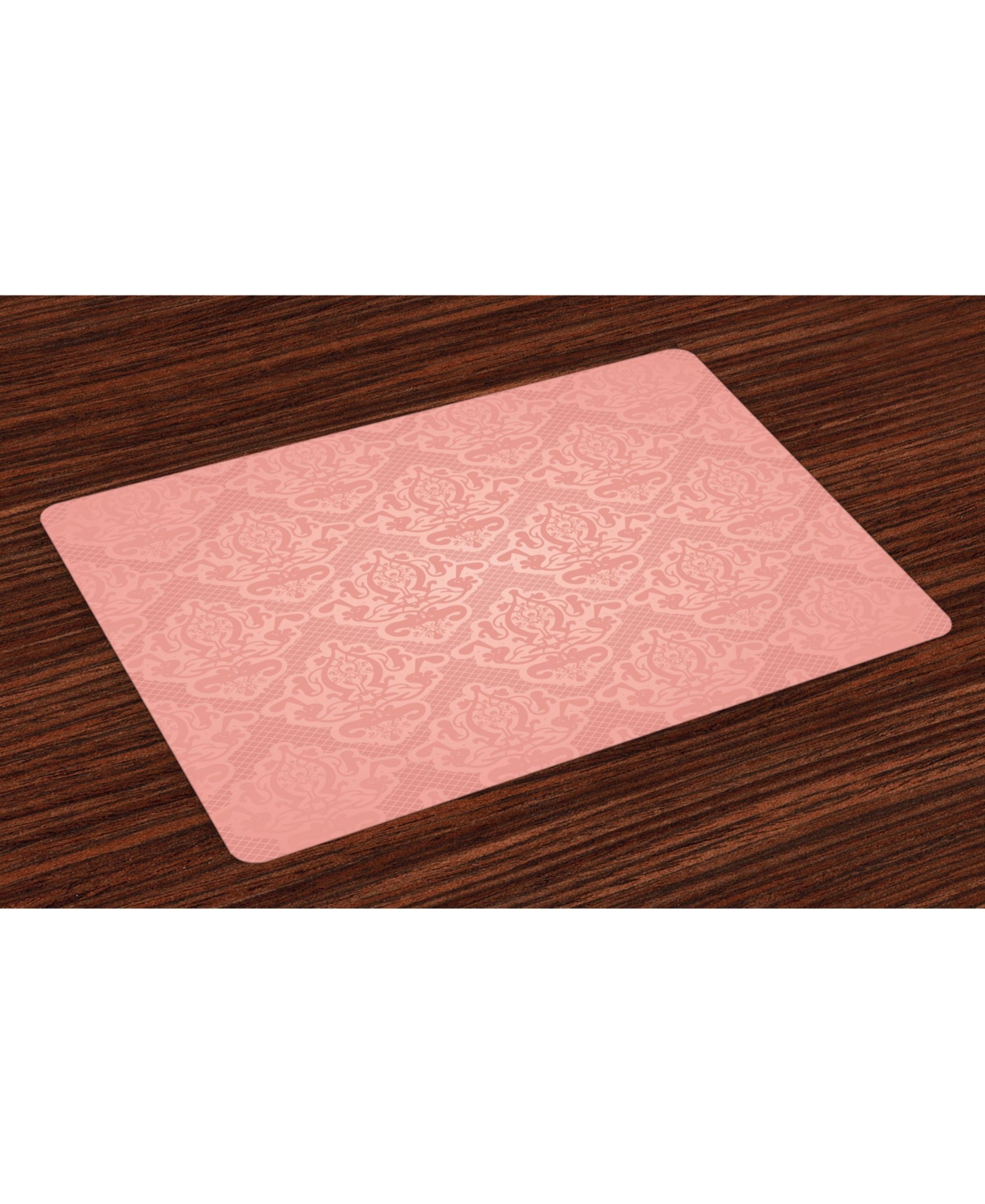 AMBESONNE PEACH PLACE MATS, SET OF 4