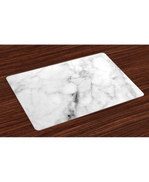 Ambesonne Marble Place Mats Set of 4