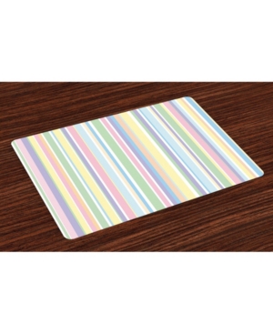Ambesonne Pastel Place Mats Set of 4