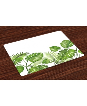 Ambesonne Leaf Place Mats Set of 4