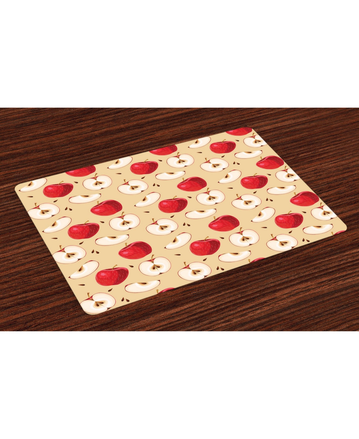 AMBESONNE APPLE PLACE MATS, SET OF 4