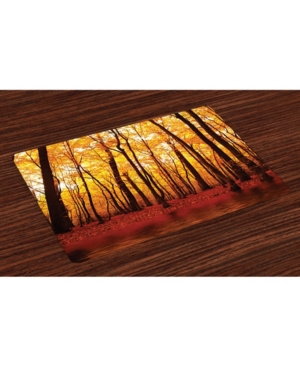 Ambesonne Nature Place Mats Set of 4