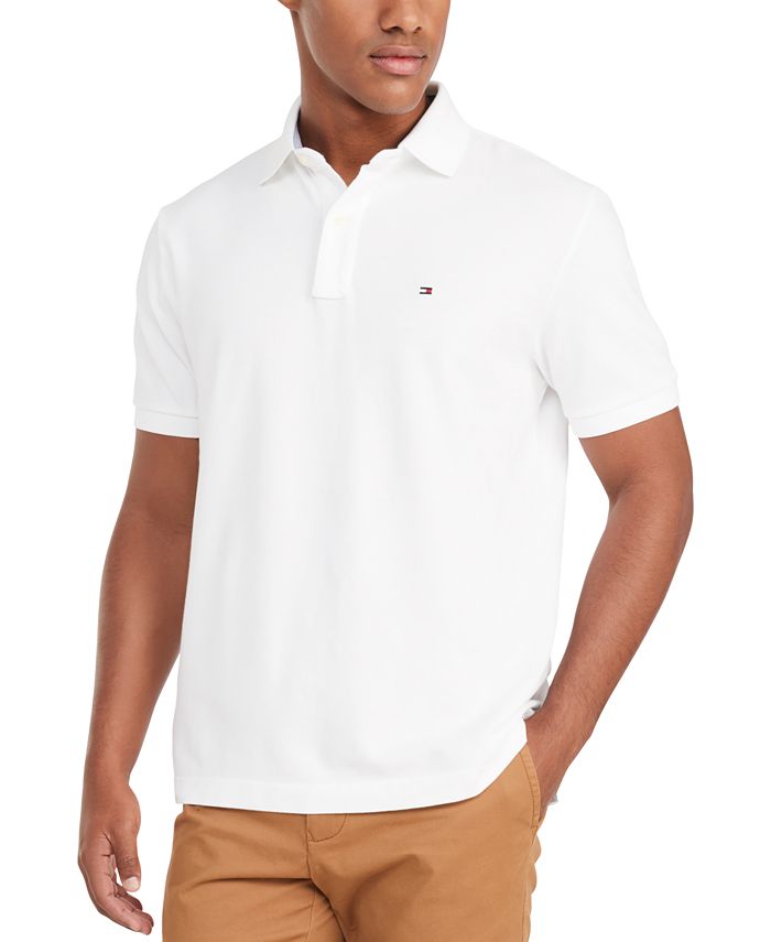 Tommy Hilfiger Women's Solid Short-Sleeve Polo Top - Macy's