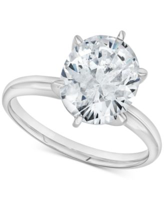 2 carat solitaire oval diamond ring