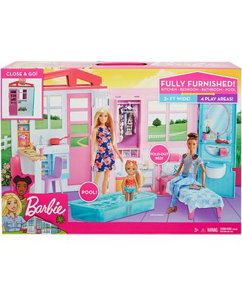 Barbie Dreamhouse Doll House Playset, House with accessories - Macy's