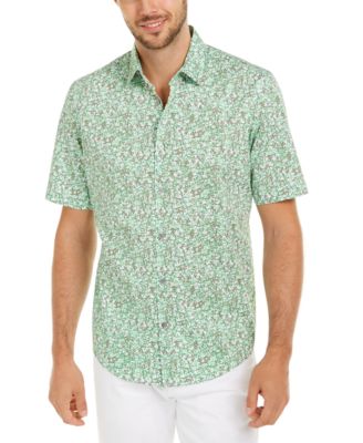 Alfani - Men's Classic-Fit Lizard-Print Shirt