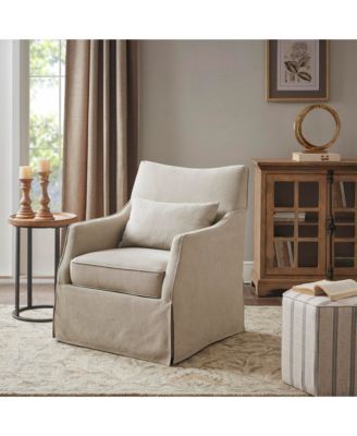 London Skirted Swivel  Chair