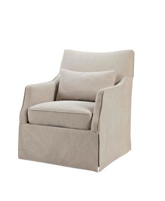 martha stewart london skirted swivel chair