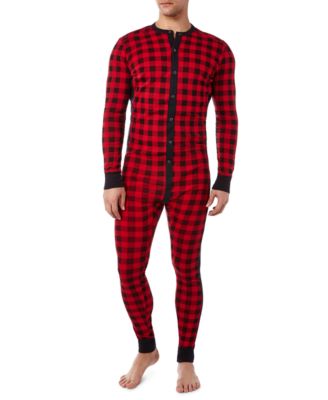 buffalo plaid union suit