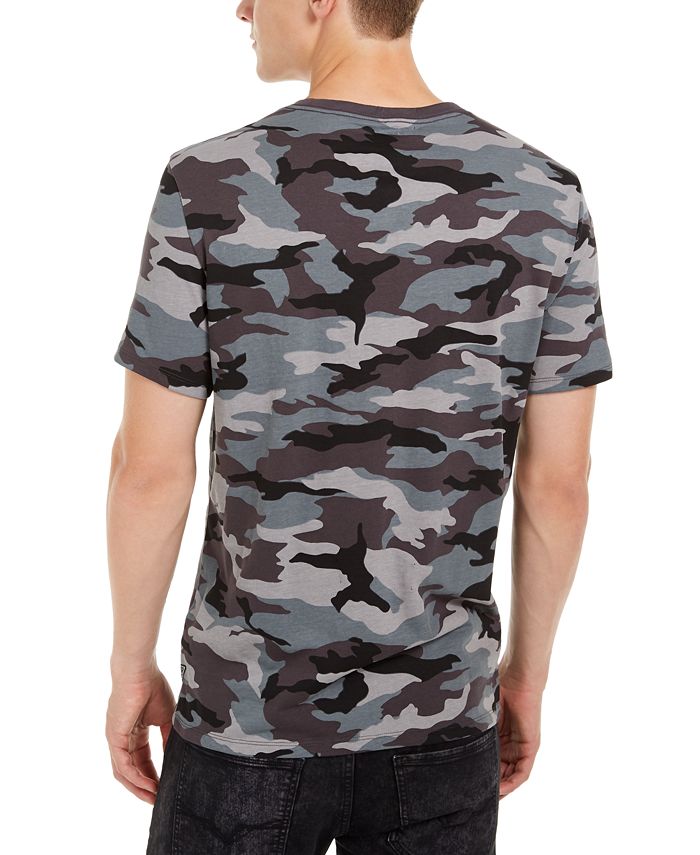GUESS Men's Camouflage Logo Graphic T-Shirt - Macy's