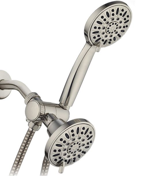 dual shower head systems with a sliding bar
