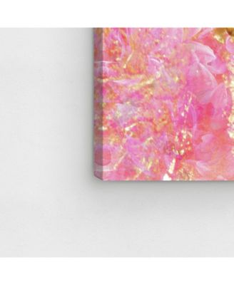 Oliver Gal Goldbloom Coveted JM Square Canvas Art, 12" x 12"