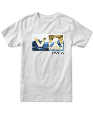 Rvca Men's Balance Box Graphic T-shirt In White