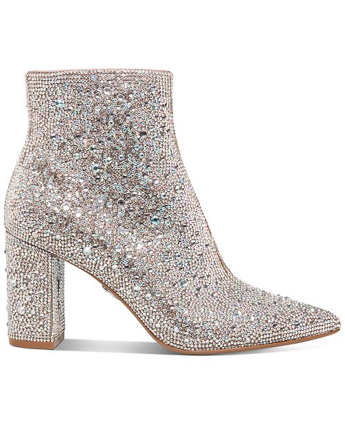 blue by betsey johnson cady evening booties