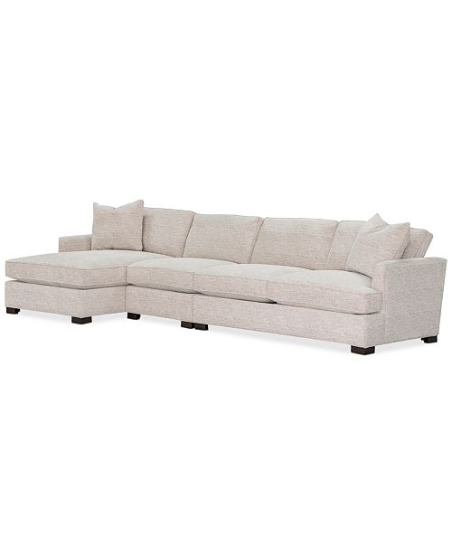 Furniture Juliam 3 Pc Fabric Sofa With Chaise Created For Macy S