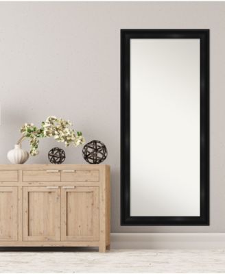 Grand Framed Floor/Leaner Full Length Mirror, 29.75" x 65.75"