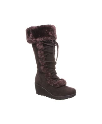 womens tall wedge boots