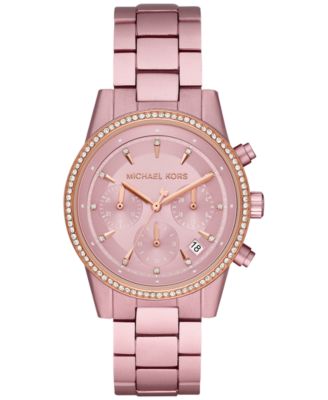 pink michael kors watch