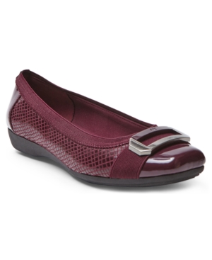 Anne klein uplift buckle top flats