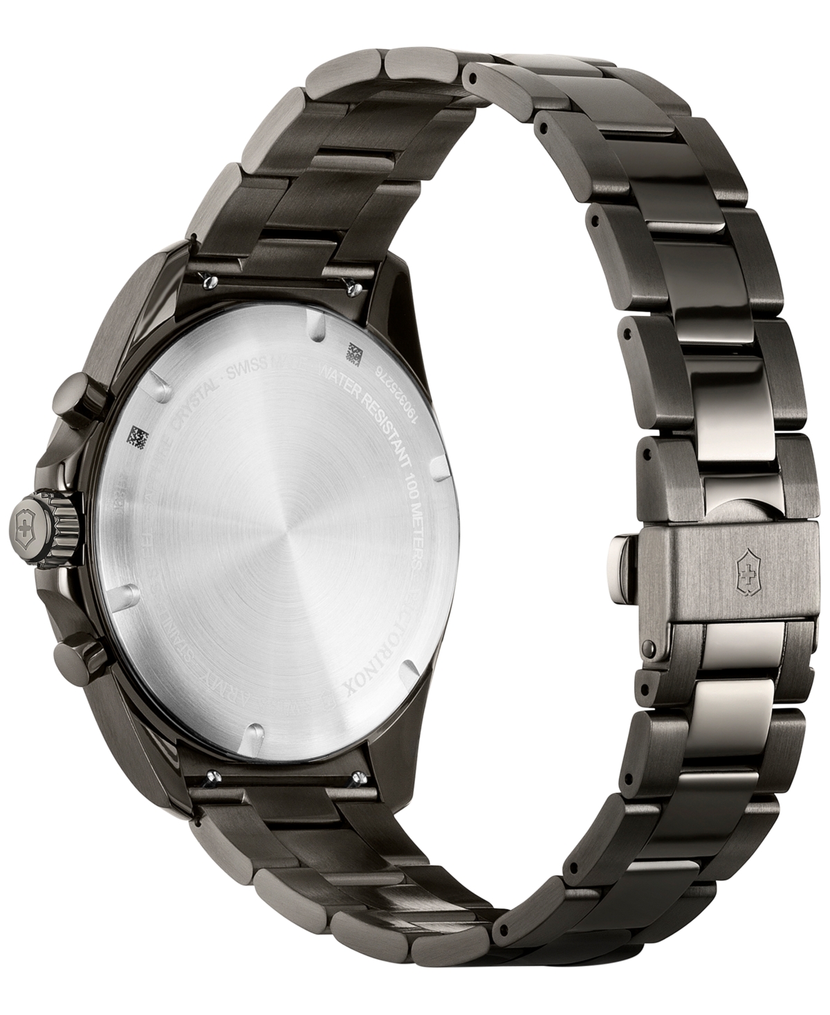 Shop Victorinox Men's Chronograph Fieldforce Sport Gray Pvd Stainless Steel Bracelet Watch 42mm