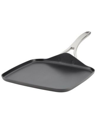 Anolon - Allure Hard-Anodized Nonstick Square Griddle, 11-Inch, Dark Gray