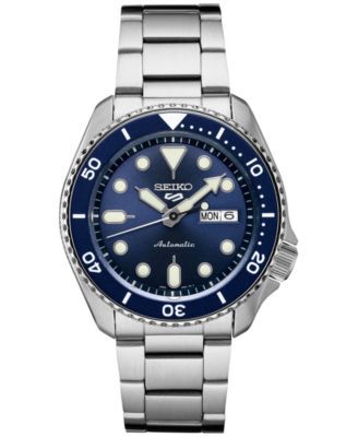 Seiko Men's Automatic 5 Sports Stainless Steel Bracelet Watch  &  Reviews - All Watches - Jewelry & Watches - Macy's