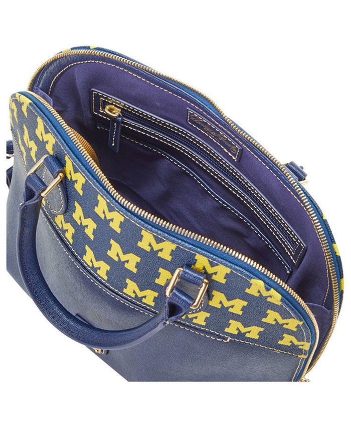 Dooney & Bourke Michigan Wolverines Saffiano Zip Satchel Macy's