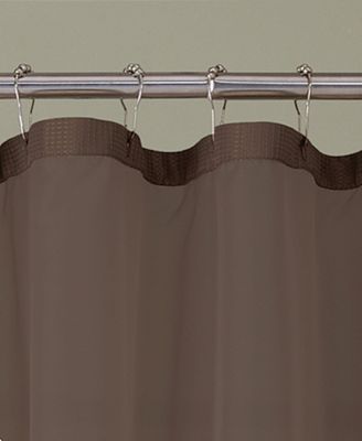 Waffle Complete Shower Curtain With Detachable Liner, 70" x 72"