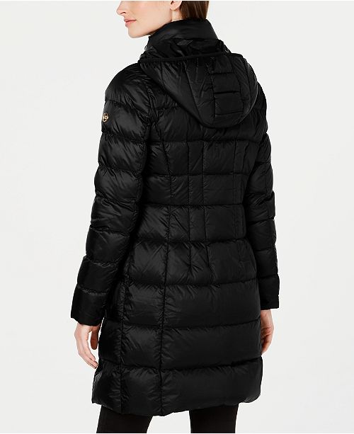 Michael Kors Hooded Long Packable Down Puffer Coat, Created for Macy's ...