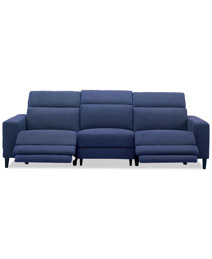 Furniture CLOSEOUT! Sleannah 3Pc. Fabric Sofa with 2 Power Recliners
