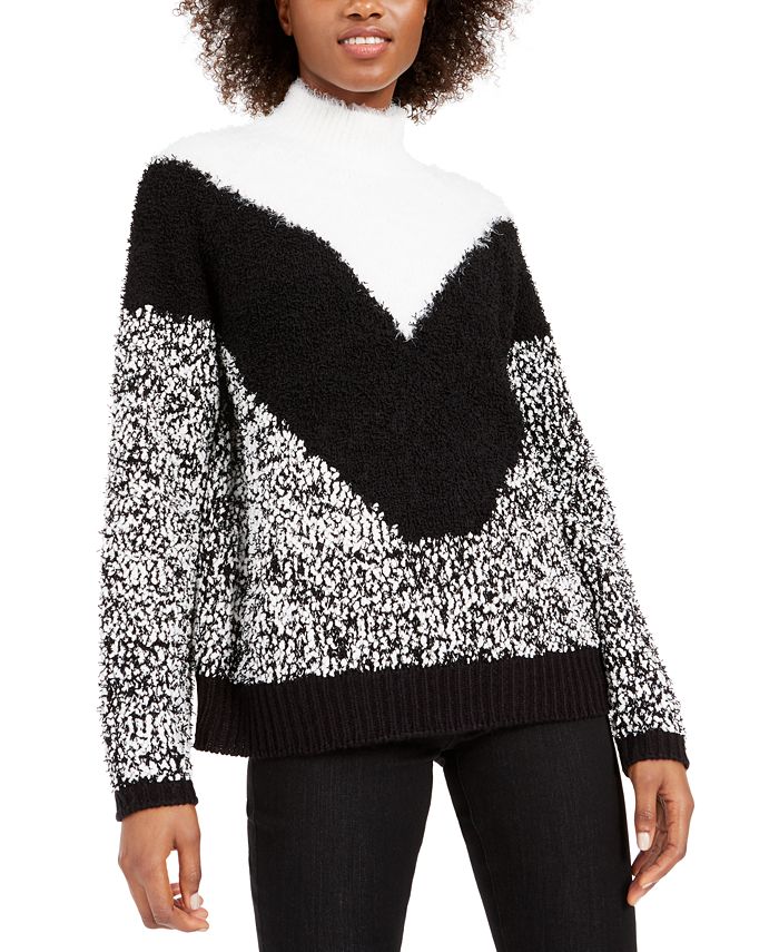Bar III Textured Turtleneck Sweater, Created for Macy's & Reviews ...