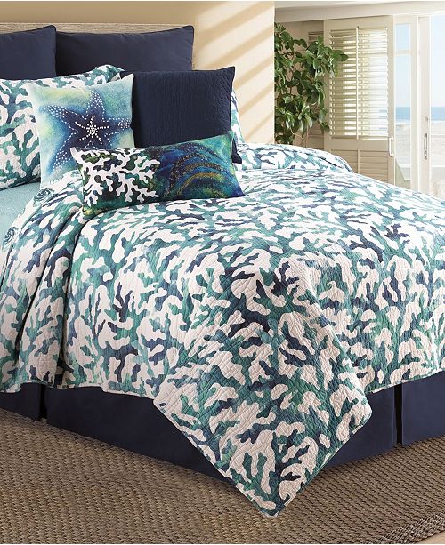 C F Home Aqua Reef Quilt Set Reviews Quilts Bedspreads Bed