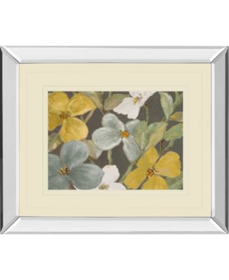 Garden Party in Gray 2 by Lanie Loreth Mirror Framed Print Wall Art, 34" x 40"