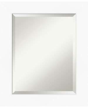 Amanti Art Cabinet Framed Bathroom Vanity Wall Mirror, 21.38" X 25.38" In White