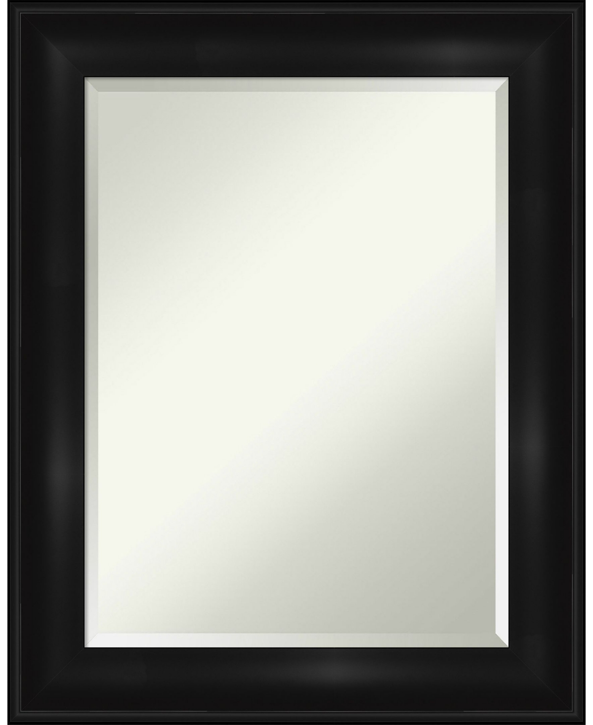 Grand Framed Bathroom Vanity Wall Mirror, 23.75" x 29.75" - Black