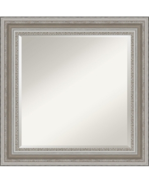 Amanti Art Parlor Silver-tone Framed Bathroom Vanity Wall Mirror, 25.5" X 25.50"