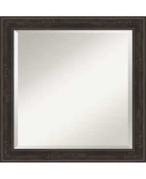 Amanti Art Shipwreck Framed Bathroom Vanity Wall Mirror, 24" X 24" In Dark Brown