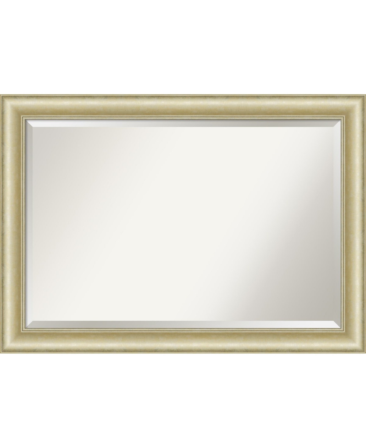 Amanti Art Textured Light Gold-tone Framed Bathroom Vanity Wall Mirror, 41