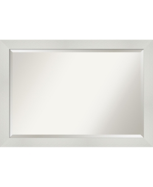Amanti Art Mosaic Framed Bathroom Vanity Wall Mirror, 40.25" X 28.25" In White