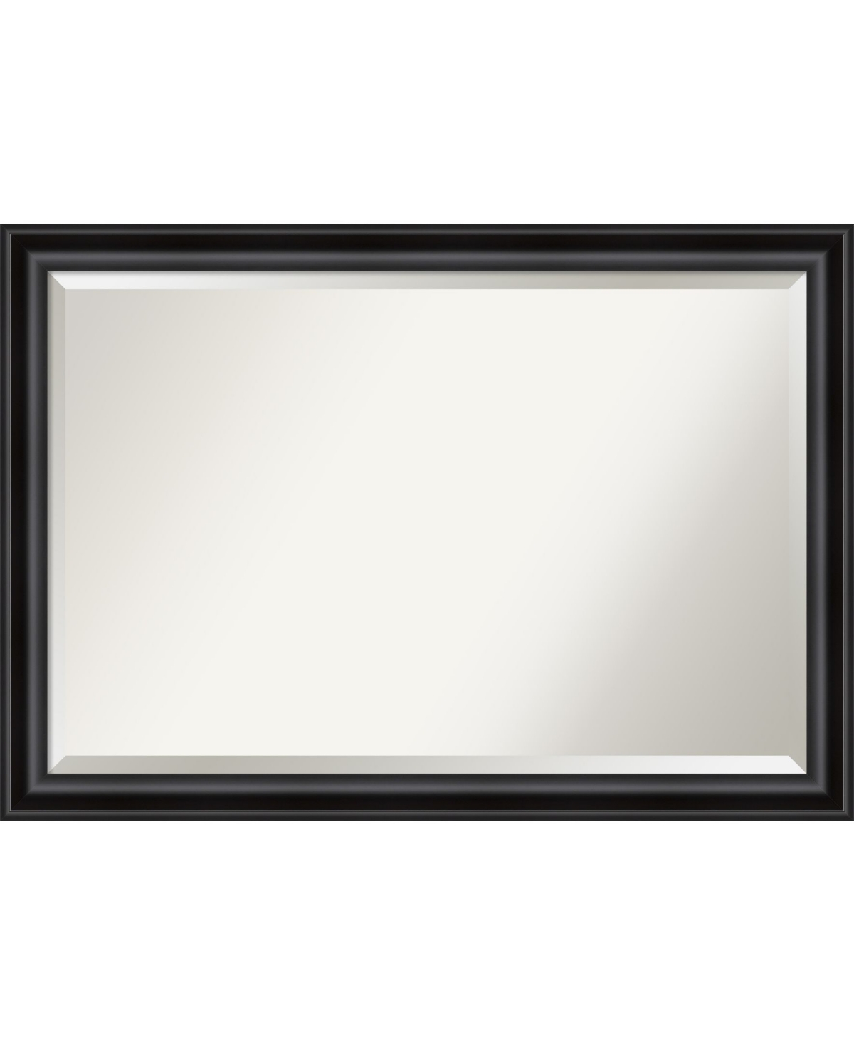 Grand Framed Bathroom Vanity Wall Mirror, 39.88" x 27.88" - Black