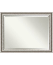 Parlor Silver-tone Framed Bathroom Vanity Wall Mirror, 45.5" x 35.50"