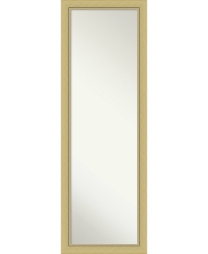 Amanti Art Elegant Brushed Honey On The Door Full Length Mirror, 18.75" X 52.75" In Gold
