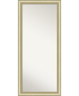 Amanti Art Textured Light Gold-tone Framed Floor/leaner Full Length Mirror, 29" X 65"