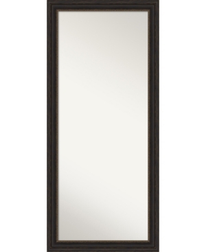Shop Amanti Art Accent Framed Floor/leaner Full Length Mirror, 29" X 65" In Bronze