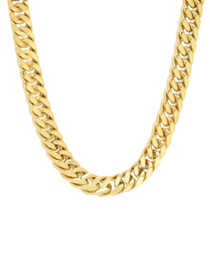 Macy's Men's Simple Curb Link Chain Necklace In Gold